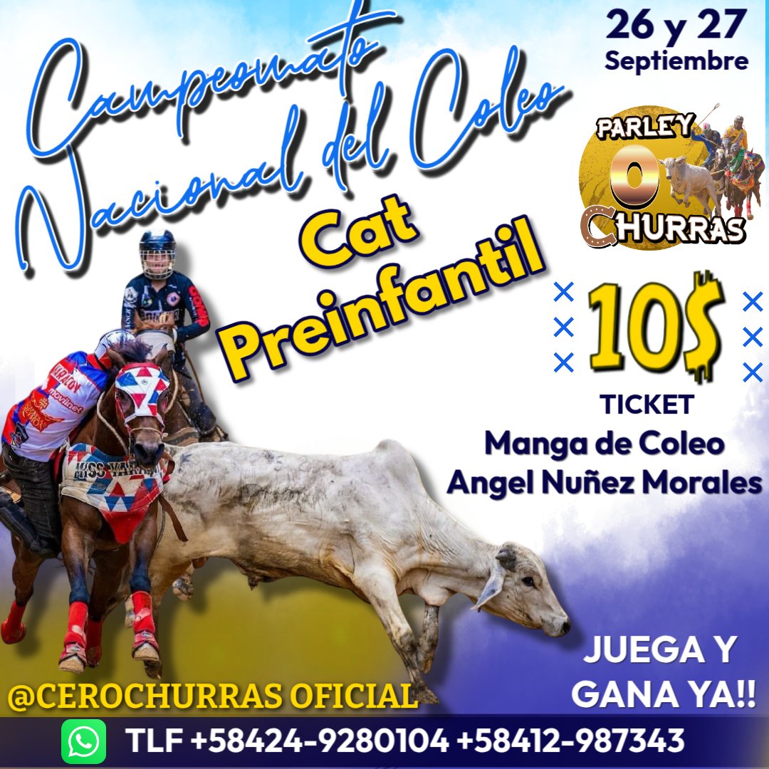 Campeonato Nacional Del Coleo Categoria PREINFANTIL